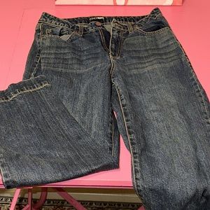 High rise wide/straight leg jeans!